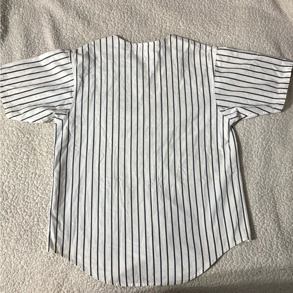 VINTAGE Detroit Pinstripe Jersey - Black and White - Picture 2 of 8